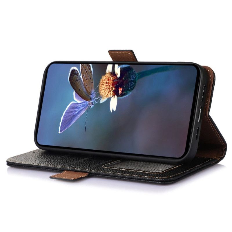 Flip Cover Til Asus Zenfone 10 Rfid-blokerende Læder Khazneh