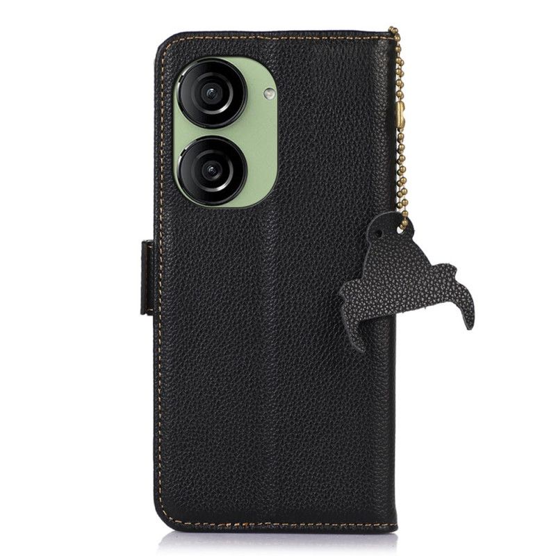 Flip Cover Til Asus Zenfone 10 Rfid-blokerende Læder Khazneh