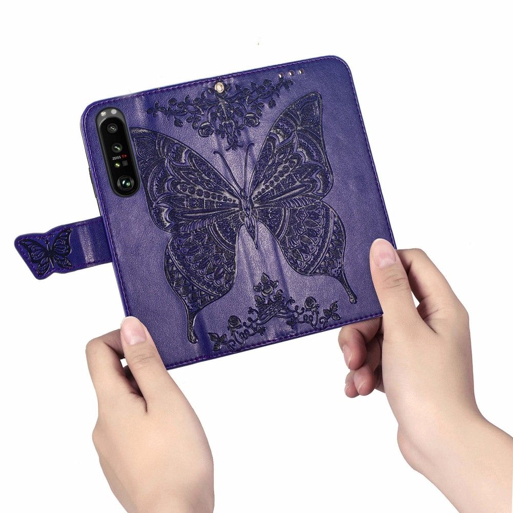 Flip Cover Sony Xperia 1 III Relief Sommerfugl