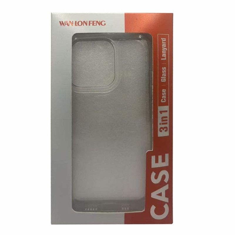 Cover Realme 14x 5g Transparent Med Skærmbeskytter I Hærdet Glas