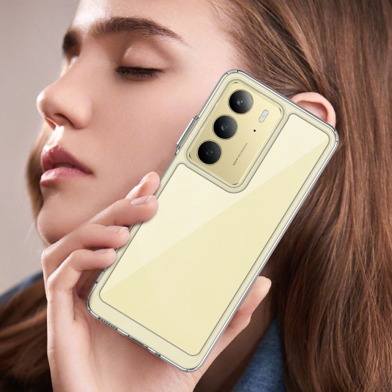 Cover Realme 14x 5g Transparent Med Skærmbeskytter I Hærdet Glas