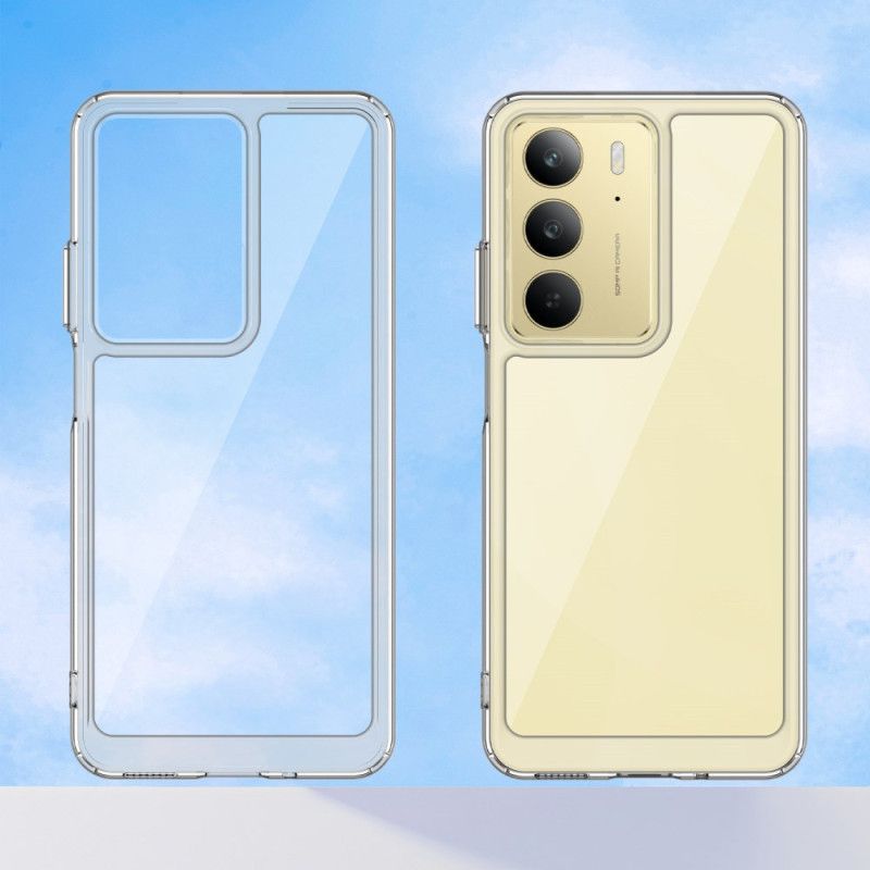 Cover Realme 14x 5g Transparent Med Skærmbeskytter I Hærdet Glas