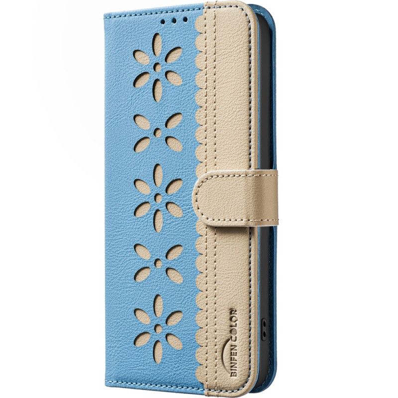 Flip Cover Realme 14x 5g Blomstermønster Binfen Color