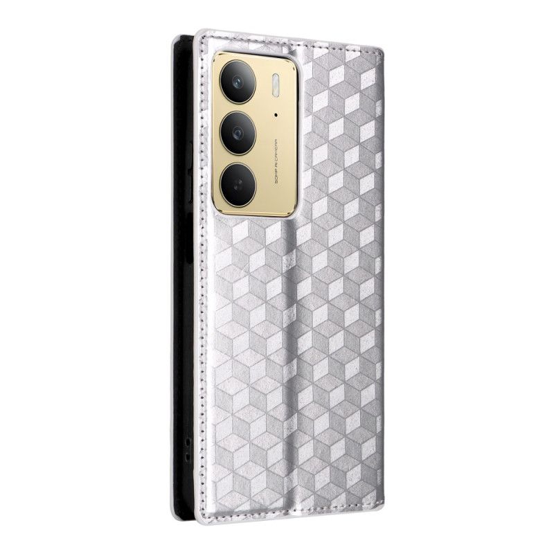 Flip Cover Realme 14x 5g Diamantmønster