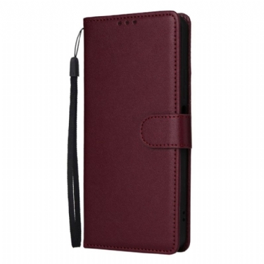 Flip Cover Realme 14x 5g Ensfarvet Kunstlæder