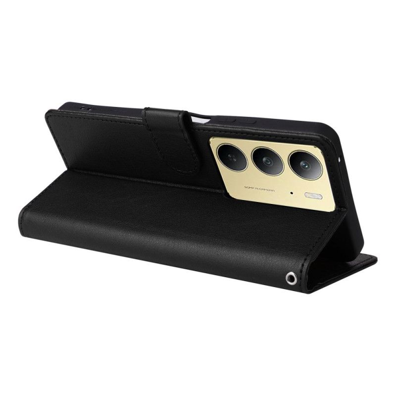 Flip Cover Realme 14x 5g Ensfarvet Kunstlæder