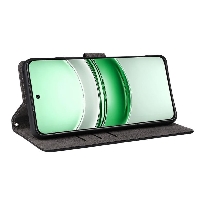 Flip Cover Realme 14x 5g Kunstlæder Med Rfid-beskyttelse