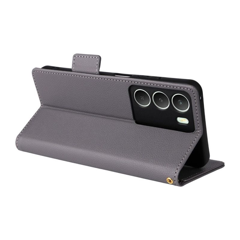 Flip Cover Realme 14x 5g Litchi-tekstur Med Snor