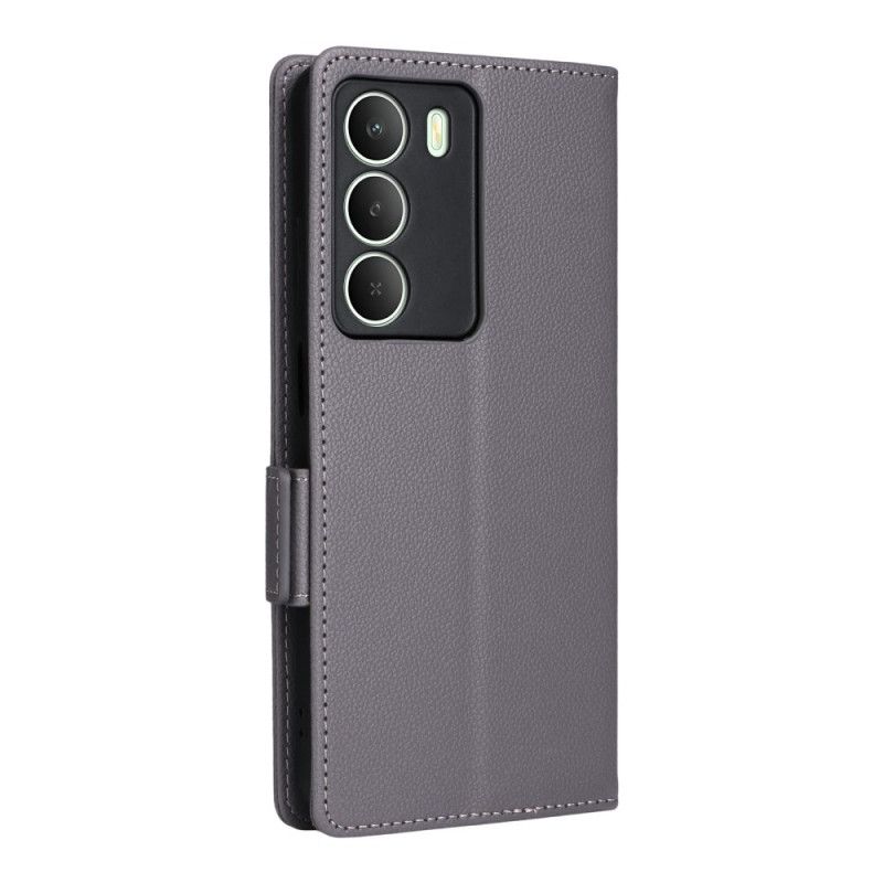 Flip Cover Realme 14x 5g Litchi-tekstur Med Snor
