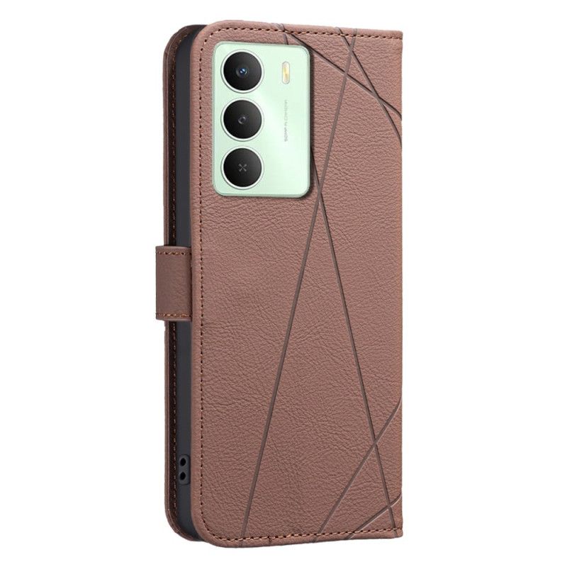 Læder Cover Realme 14x 5g Telefon Etui Striber Binfen Color