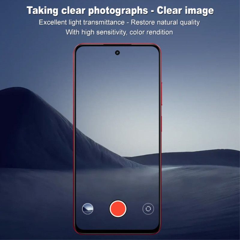 Linsebeskytter I Hærdet Glas Til Realme 14x 5g (sort Version) Imak