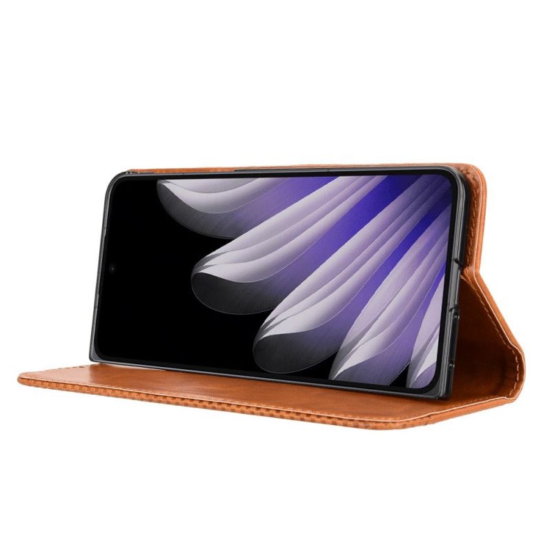 Læder Cover Oppo Find N5 Telefon Etui Vintage Kant