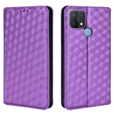 Cover Oppo A15 Flip Cover Diamant Læder Effekt