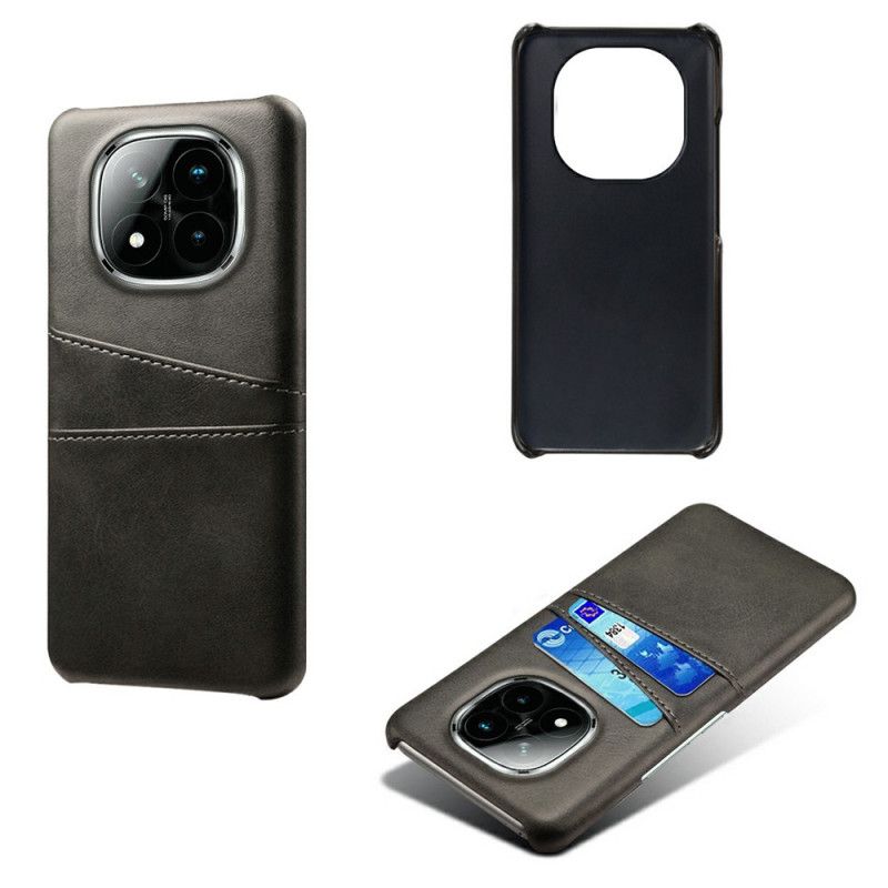 Cover Xiaomi Redmi Note 14 Pro Plus 5g Kortholder I Lædereffekt