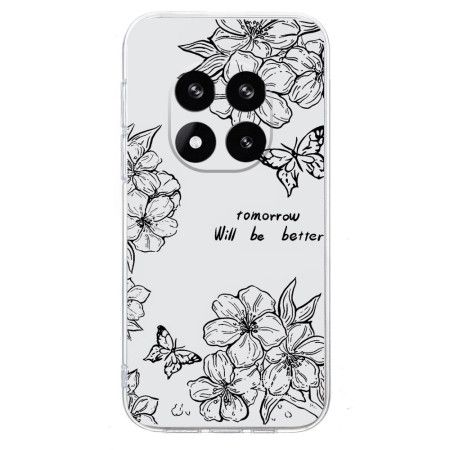 Cover Xiaomi Redmi Note 14 Pro Plus 5g Sommerfugle- Og Blomsterdesign