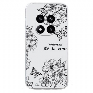 Cover Xiaomi Redmi Note 14 Pro Plus 5g Sommerfugle- Og Blomsterdesign