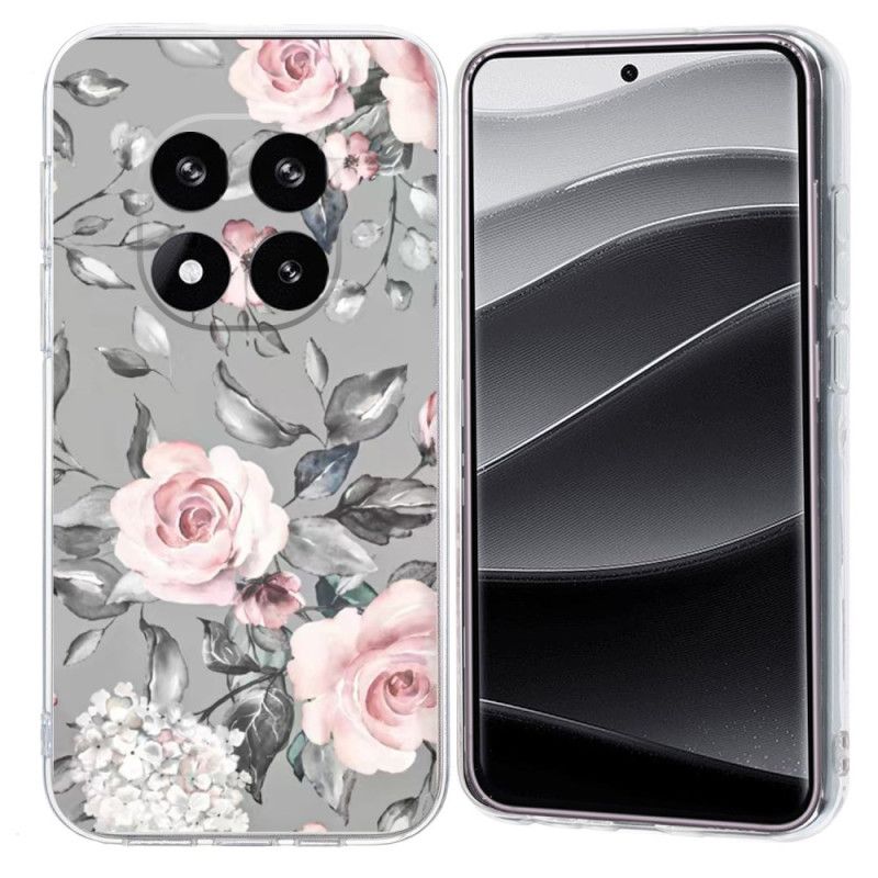 Cover Xiaomi Redmi Note 14 Pro Plus 5g Telefon Etui Lyserøde Blomster