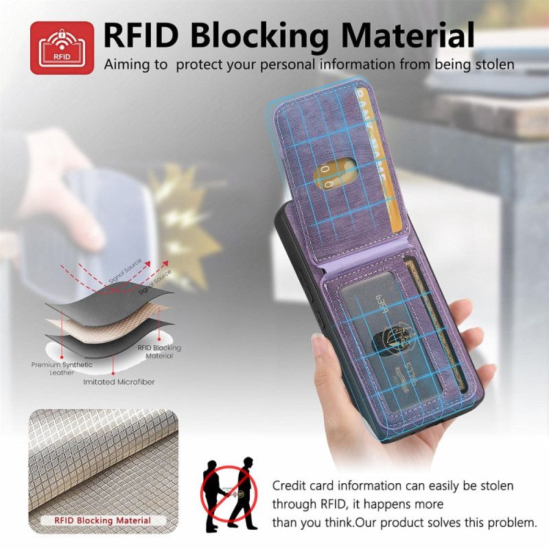 Cover Xiaomi Redmi Note 14 Pro Plus 5g Telefon Etui Rfid-blokerende Aftagelig Kortholder