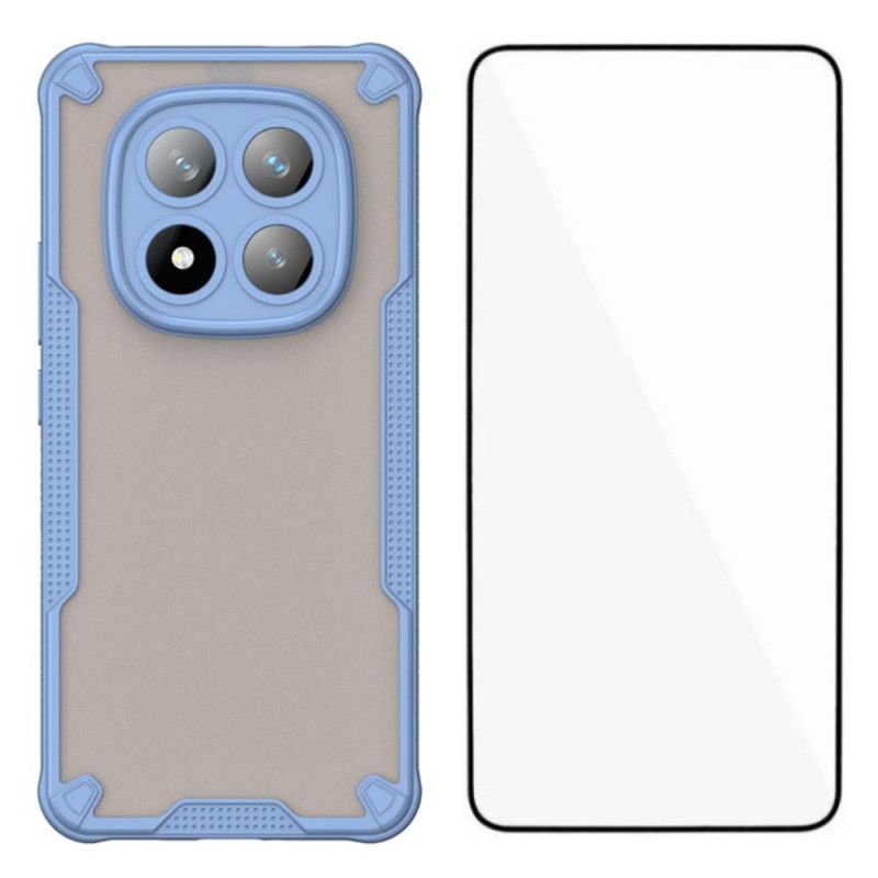 Cover Xiaomi Redmi Note 14 Pro Plus 5g Telefon Etui Semi-transparent Silikone Med Hærdet Glasskærmbeskytter