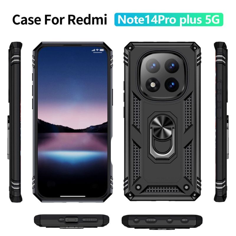 Cover Xiaomi Redmi Note 14 Pro Plus 5g Telefon Etui Ultraholdbar Roterende Stativ