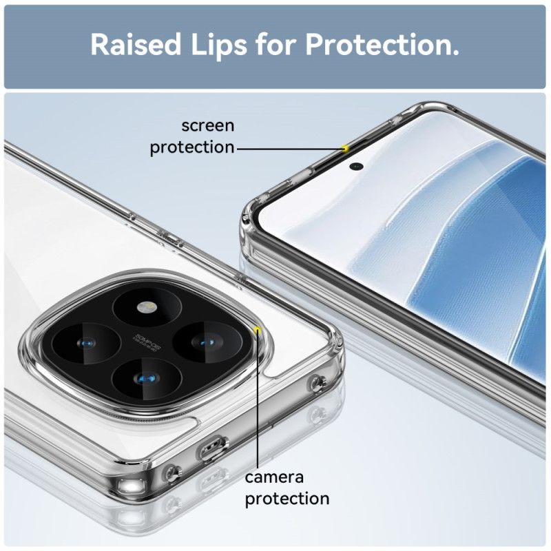 Cover Xiaomi Redmi Note 14 Pro Plus 5g Transparent Med Hærdet Glasskærmbeskytter