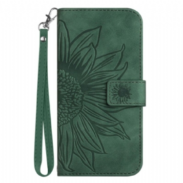 Flip Cover Til Xiaomi Redmi Note 14 Pro Plus 5g Solsikkeprint