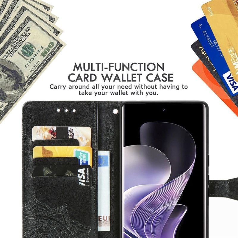 Flip Cover Xiaomi Redmi Note 14 Pro Plus 5g Barok Mandala