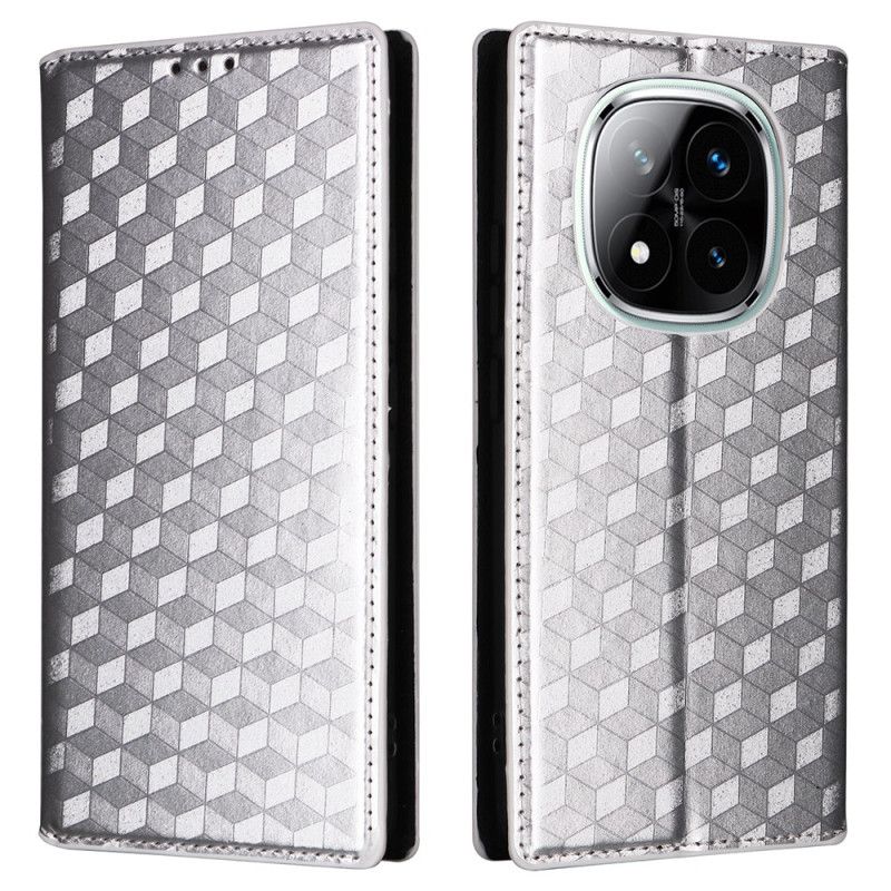 Flip Cover Xiaomi Redmi Note 14 Pro Plus 5g Blankt 3d-mønster