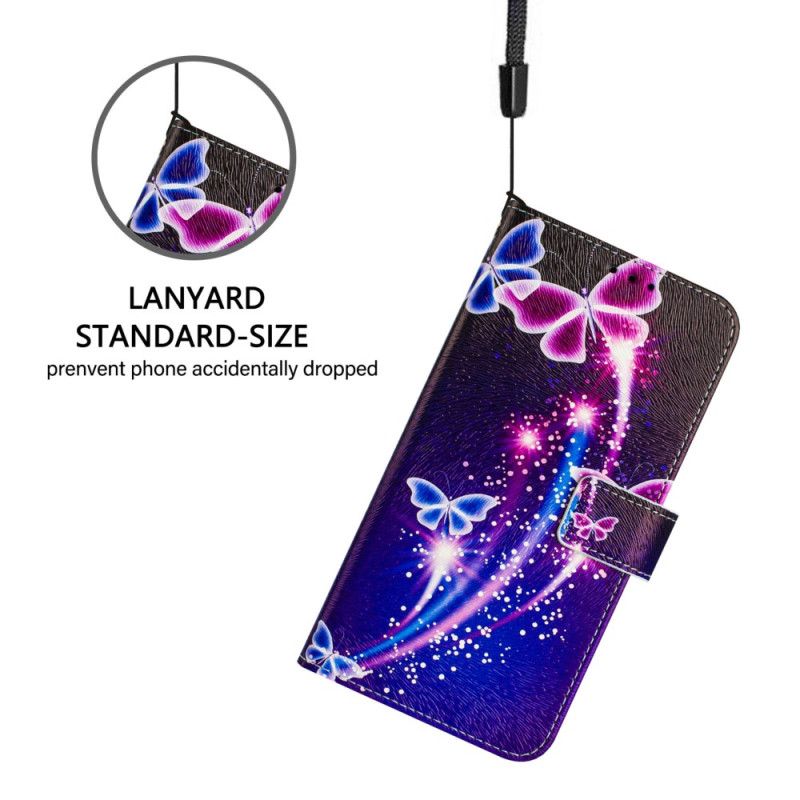 Flip Cover Xiaomi Redmi Note 14 Pro Plus 5g Festligt Sommerfuglemønster