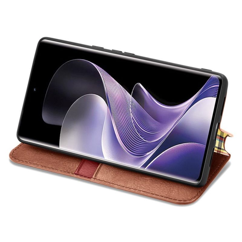 Flip Cover Xiaomi Redmi Note 14 Pro Plus 5g Frise Med Ruskindseffekt