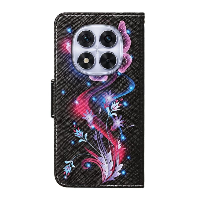 Flip Cover Xiaomi Redmi Note 14 Pro Plus 5g Glødende Sommerfugle