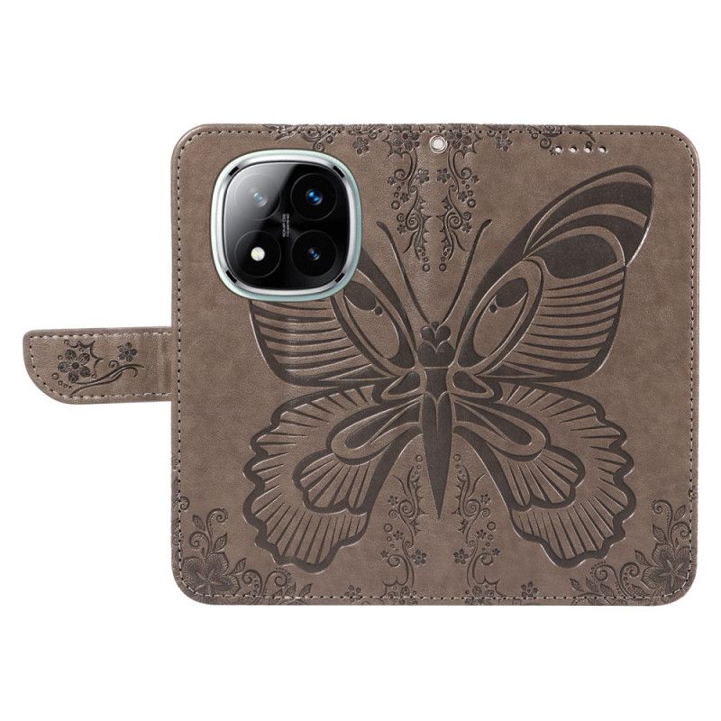 Flip Cover Xiaomi Redmi Note 14 Pro Plus 5g Grafisk Sommerfugl