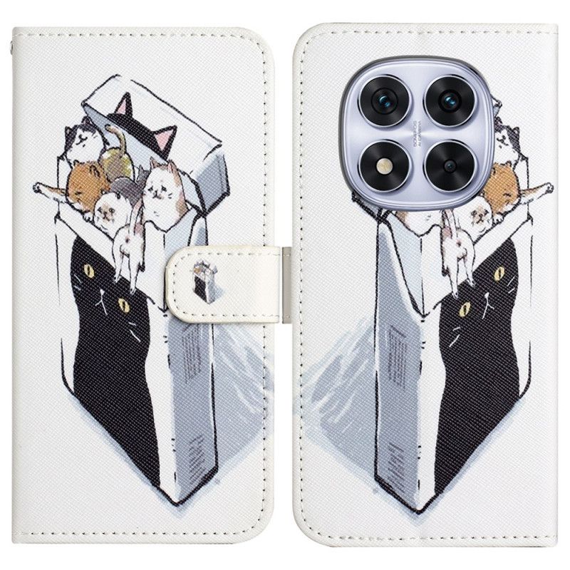 Flip Cover Xiaomi Redmi Note 14 Pro Plus 5g Katte I Æsken