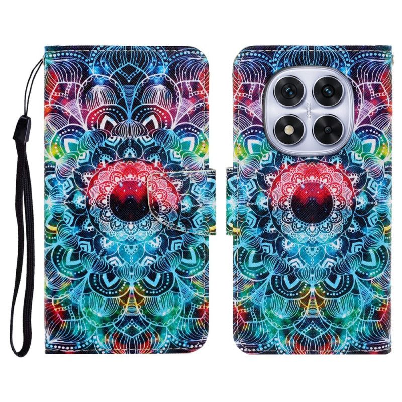 Flip Cover Xiaomi Redmi Note 14 Pro Plus 5g Lysende Mandala