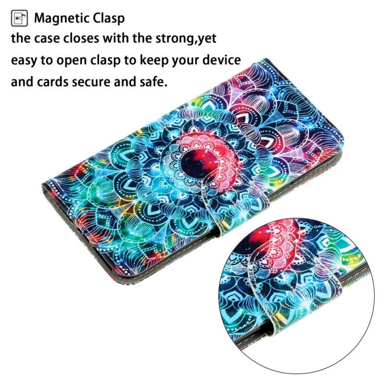 Flip Cover Xiaomi Redmi Note 14 Pro Plus 5g Lysende Mandala