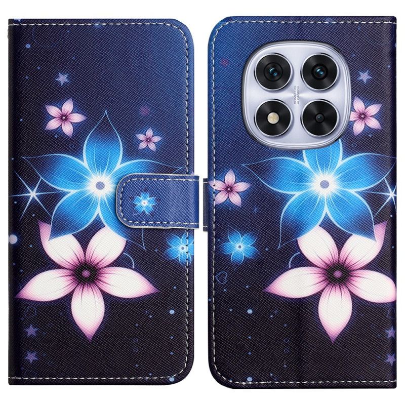 Flip Cover Xiaomi Redmi Note 14 Pro Plus 5g Måneblomster