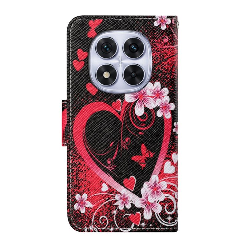 Flip Cover Xiaomi Redmi Note 14 Pro Plus 5g Rødt Hjerte