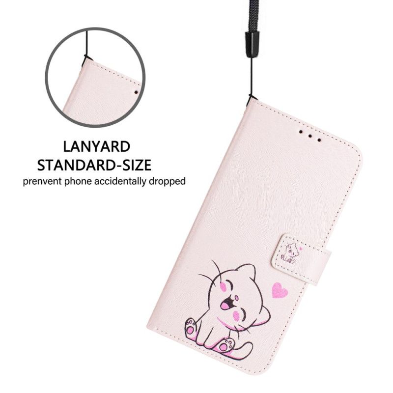 Flip Cover Xiaomi Redmi Note 14 Pro Plus 5g Sødt Kattemønster