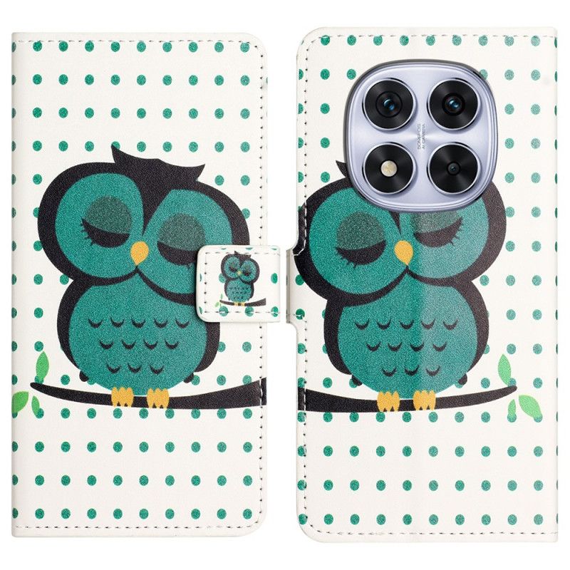 Flip Cover Xiaomi Redmi Note 14 Pro Plus 5g Sovende Ugle