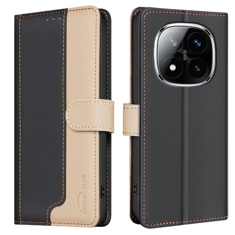 Læder Cover Xiaomi Redmi Note 14 Pro Plus 5g Telefon Etui Binfen Farve Tofarvet