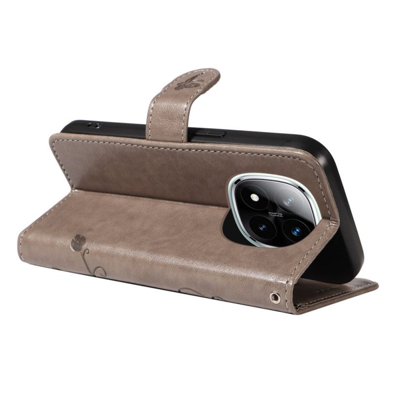 Læder Cover Xiaomi Redmi Note 14 Pro Plus 5g Telefon Etui Botanisk