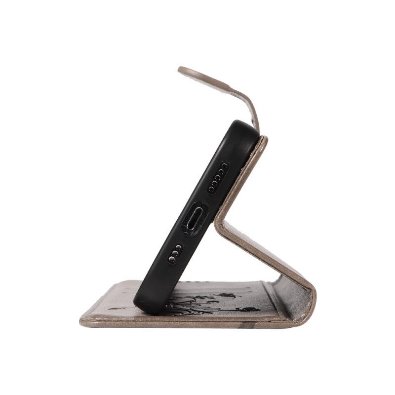 Læder Cover Xiaomi Redmi Note 14 Pro Plus 5g Telefon Etui Botanisk