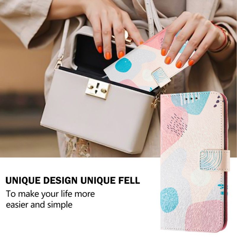 Læder Cover Xiaomi Redmi Note 14 Pro Plus 5g Telefon Etui Graffitimønster