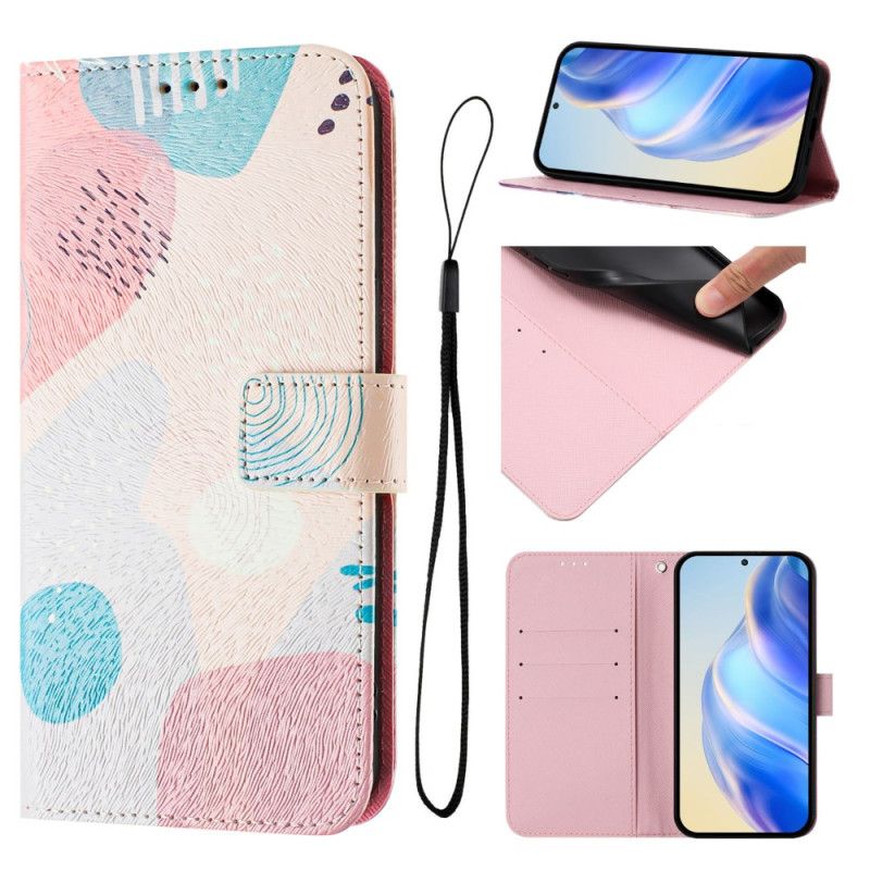 Læder Cover Xiaomi Redmi Note 14 Pro Plus 5g Telefon Etui Graffitimønster