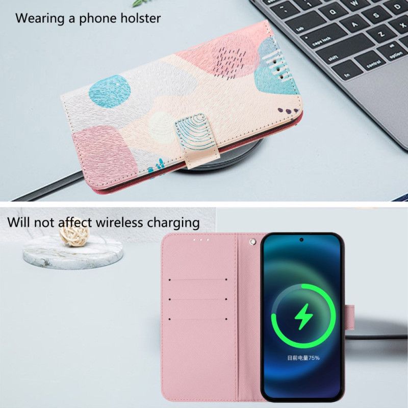 Læder Cover Xiaomi Redmi Note 14 Pro Plus 5g Telefon Etui Graffitimønster