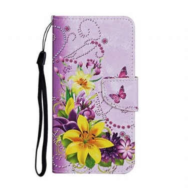 Læder Cover Xiaomi Redmi Note 14 Pro Plus 5g Telefon Etui Gule Blomster