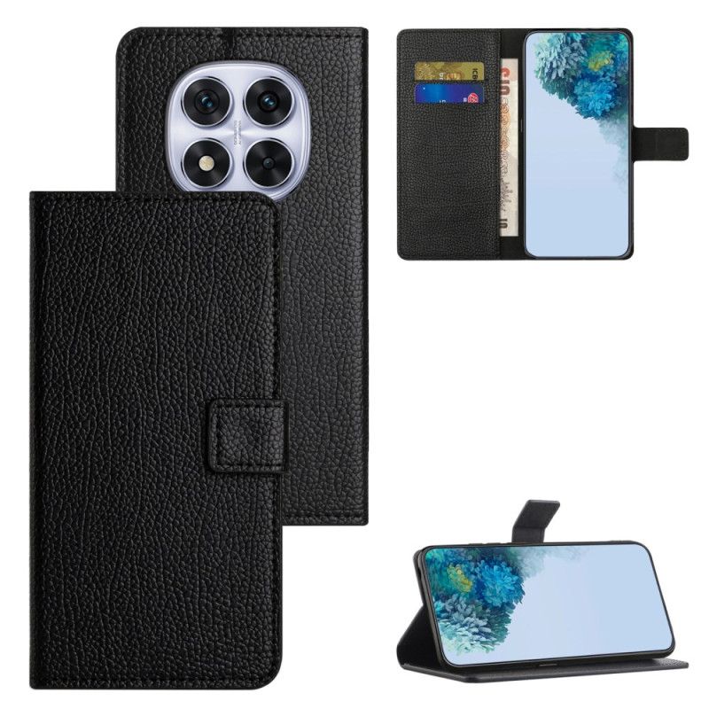 Læder Cover Xiaomi Redmi Note 14 Pro Plus 5g Telefon Etui Litchitekstur