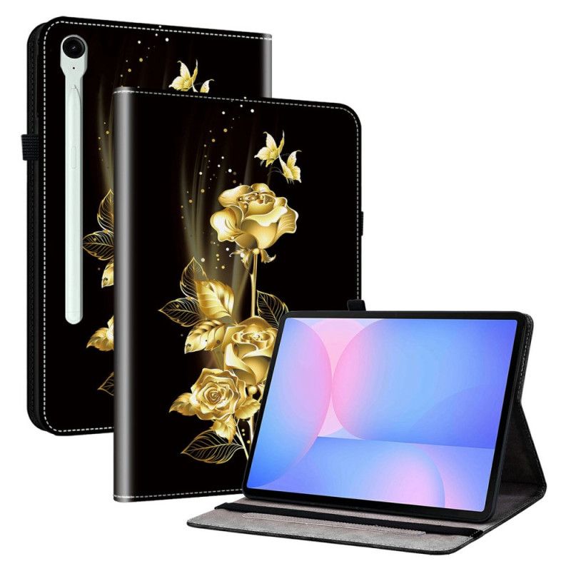Cover Samsung Galaxy Tab S10 Fe Plus Gyldne Roser
