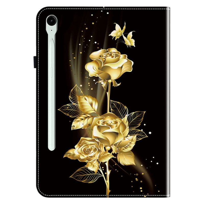 Cover Samsung Galaxy Tab S10 Fe Plus Gyldne Roser