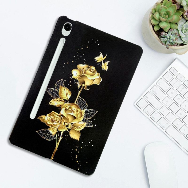 Cover Samsung Galaxy Tab S10 Fe Plus Telefon Etui Gyldne Roser